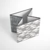 Bacati - Clouds In The City White/Gray Storage Box Small