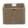 Household Essentials Square Wicker Basket Seagrass