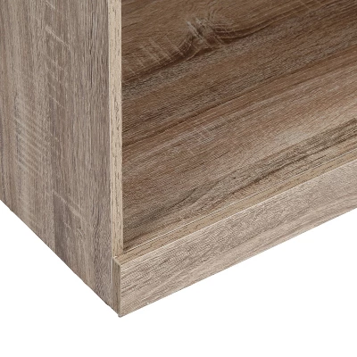 Honey-Can-Do 2 Shelf Stackable Open Cabinet Oak - Image 3