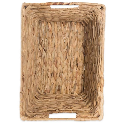Design Imports Set Of 3 Water Hyacinth Baskets Natural - Image 4