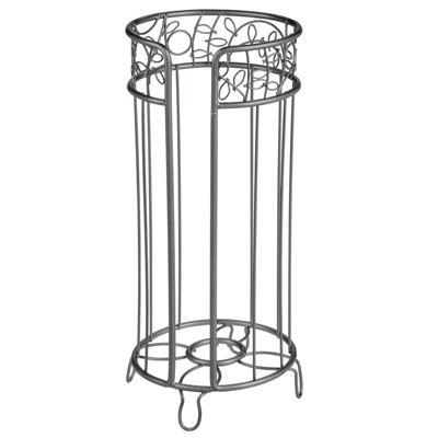 MDesign Decorative Metal Toilet Paper Storage Holder Stand, 3 Rolls - Image 11