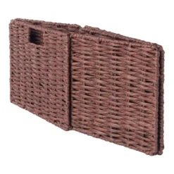 3pc Tessa Woven Rope 3 Small Basket Set Walnut - Winsome