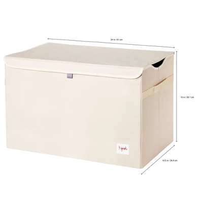 3 Sprouts Collapsible Multipurpose Toy Chest Lidded Storage Organizer Bin For Kids And Toddler Playroom Or Bedroom - Image 4