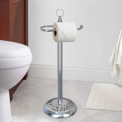 Freestanding Toilet Tissue Holder Chrome/Ice - Nu Steel - Image 2
