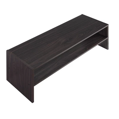 Whitmor Stackable 31" Extra Wide 2 Shelf Storage Organizer Espresso - Image 6