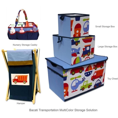 Bacati - Transportation Storage Toy Chest - Image 3