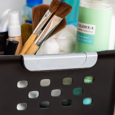 IRIS USA Plastic Storage Basket, Shelf Basket Organizer For Pantries - Image 4