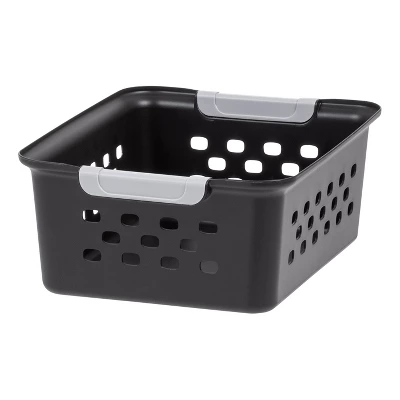 IRIS USA Plastic Storage Basket, Shelf Basket Organizer For Pantries - Image 6