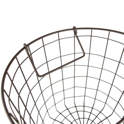 12"x 12"x 10" Small Round Metal Basket Bronze - Design Imports - Image 4