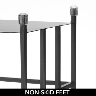 MDesign Metal Toilet Paper 3-Jumbo Roll Storage Reserve Tower Stand - Image 4