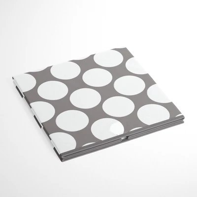 Bacati - Dots/Pin Stripes Gray/Yellow Storage Box Large - Image 3