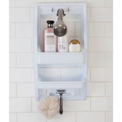 Flexi Shower Caddy Shelf White - Bath Bliss - Image 3
