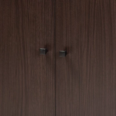 Rossin Modern Wood 2 Door Entryway Shoe Cabinet - Baxton Studio - Image 4