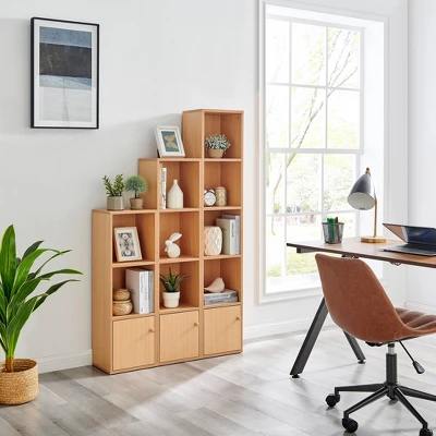 59" Set Of 3 Slim Cube Shelf Unit Towers - Danya B. - Image 3