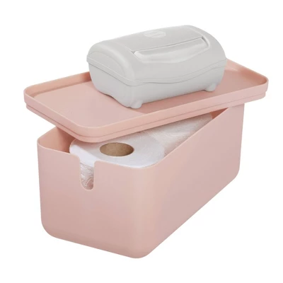 Cade Lidded Storage Bin Blush - IDESIGN - Image 6