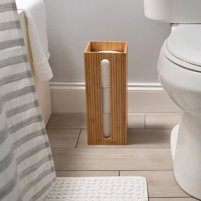 Oslo Square Bamboo Toilet Tissues Reserve Brown - Bath Bliss - Image 2
