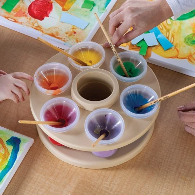 Kaplan Early Learning Spinning Tabletop Art Storage - Image 2