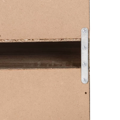 Honey-Can-Do 2 Shelf Stackable Open Cabinet Oak - Image 5