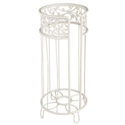 MDesign Metal Toilet Paper Holder Stand - Storage For 3 Rolls - Image 10