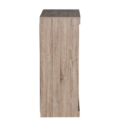 Honey-Can-Do 6 Compartment Divided Cube Cabinet Oak - Image 7