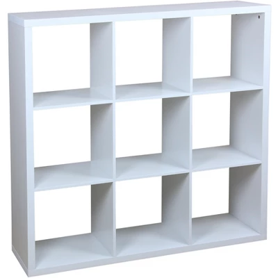 Home Basics 9 Open Cube Organizing Wood Storage Shelf - Image 3