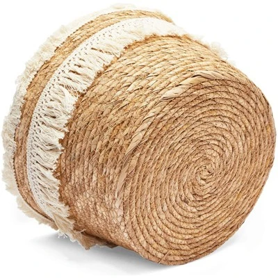 Okuna Outpost 2-Pack Boho Themed Style Woven Baskets For Storage, Home Decorative Organizer (2 Sizes) - Image 5