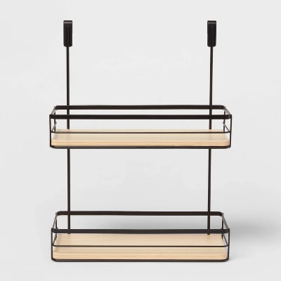 Over The Cabinet Tiered Shelves With Wood - Brightroom™ - Image 4