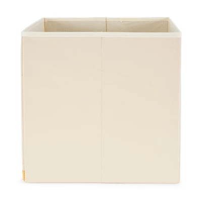 3 Sprouts Large 13 Inch Square Children's Foldable Fabric Storage Cube Organizer Box Soft Toy Bins, Pet Hedgehog, Gray Mouse, & Dotted Sheep (3 Pack) - Image 4