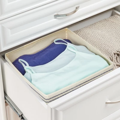 MDesign Soft Fabric Closet Storage Organizer Cube Bin, 10 Pack - Image 2