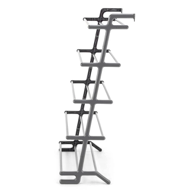 Whitmor 5 Tier Leaning Shoe Rack Black - Image 3