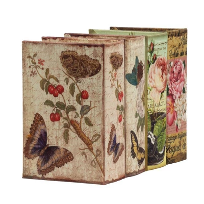 Set Of 4 Book Boxes Floral/Butterflies - A&B Home - Image 4