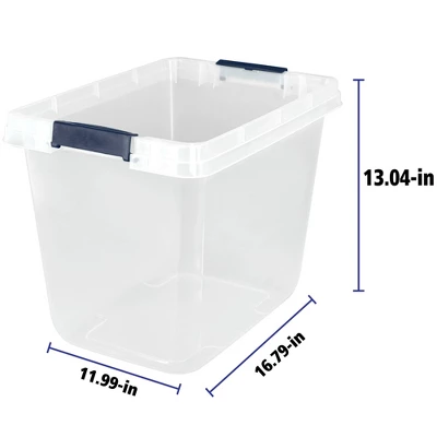 Home Logic 29qt 6pk Storage Bins Clear - Image 7