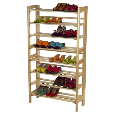 Clifford Foldable Shoe Rack Natural - Winsome - Image 2