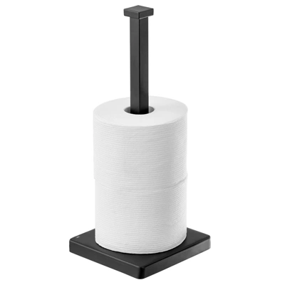 MDesign Modern Metal Free-Standing Toilet Paper Stand, Holds 3 Rolls - Image 8