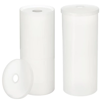 MDesign Toilet Tissue Roll Holder Canister Stand, Stores 3 Rolls, 2 Pack - Image 14
