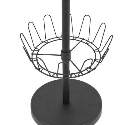 BirdRock Home Internet's Best 3-Tier Metal Shoe Tree (18 Pair) - Black Finish - Image 3