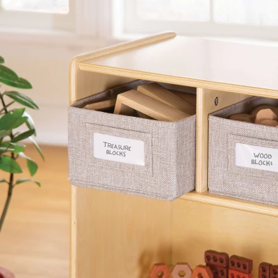 Guidecraft EdQ Shelves And 5 Bin Storage Unit - 30" - Image 2