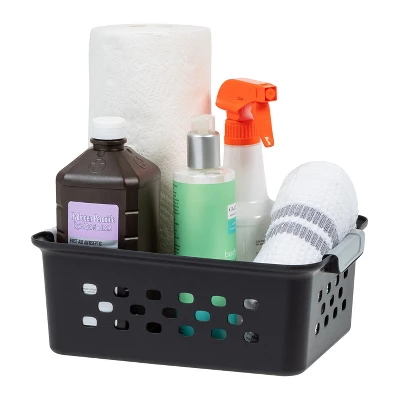 IRIS USA Plastic Storage Basket, Shelf Basket Organizer For Pantries - Image 5