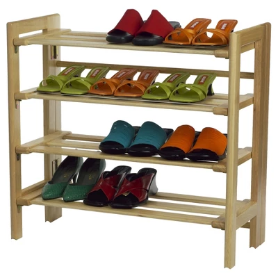 Clifford Foldable Shoe Rack Natural - Winsome - Image 3