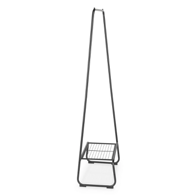 Whitmor Garment Rack With Shelf Black