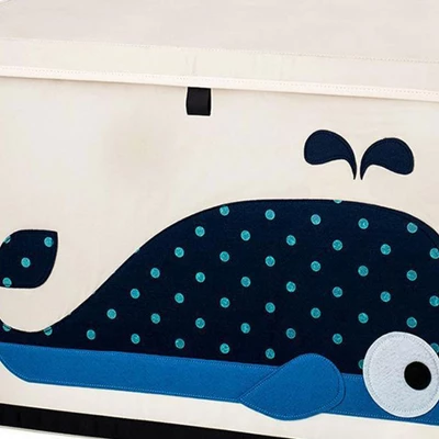 3 Sprouts Collapsible Multipurpose Toy Chest Lidded Storage Organizer Bin For Kids And Toddler Playroom Or Bedroom - Image 3