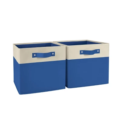 2pc Kids' 10.5" Two-Toned Folding Storage Bin Set - RiverRidge Home - Image 10