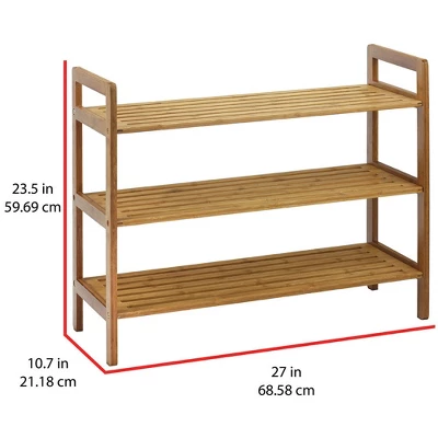 Oceanstar 3-Tier Shoe Rack - Image 3