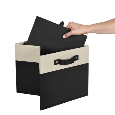 2pc Kids' 10.5" Two-Toned Folding Storage Bin Set - RiverRidge Home - Image 2