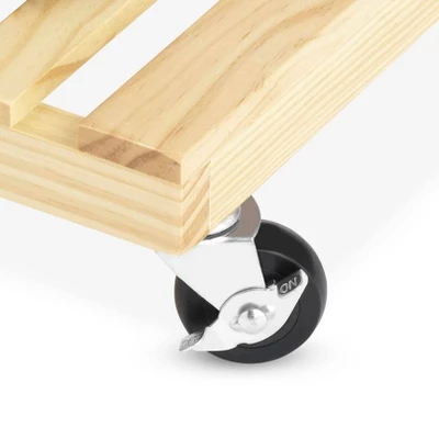 Whitmor Slat Wood Garment Rack Black - Image 4