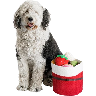 Midlee Christmas Santa Rope Basket