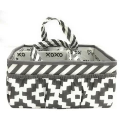Bacati - Love Gray/white Storage Caddy
