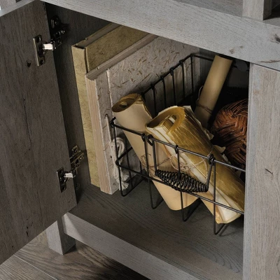 Cannery Bridge Storage Wall Mystic Oak - Sauder - Image 4