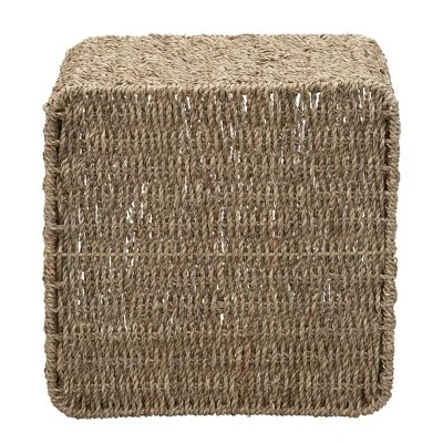 Household Essentials Square Wicker Basket Seagrass - Image 4
