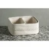 Assorted Set Of 3 Dharma Organizer Baskets - Off-White - Shiraleah